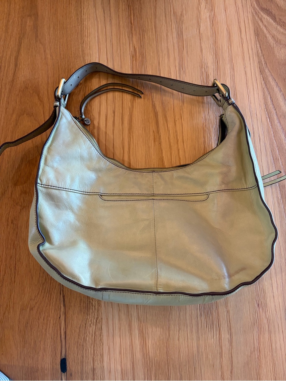 Hobo shoulder bag, green, GUC